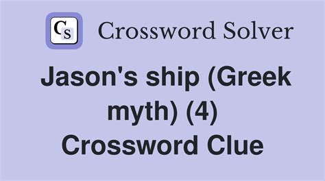 a ship crossword clue|ship of myth crossword clue.